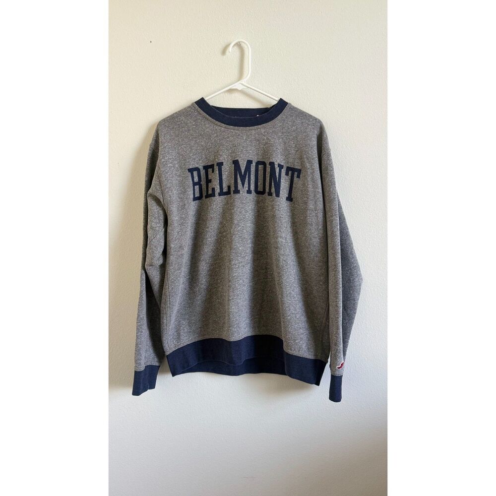 Belmont University League Triblend Sweatshirt Large  Collegiate Crewneck